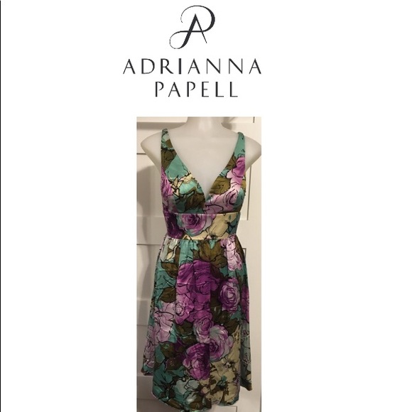 Adrianna Papell Dresses & Skirts - Adrianna Papell, 8P NWT watercolor beaded dress